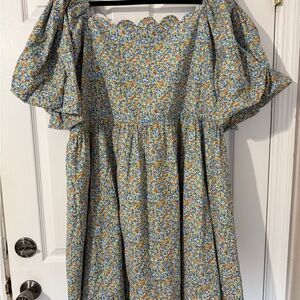 Floral Puff Sleeve Dress
